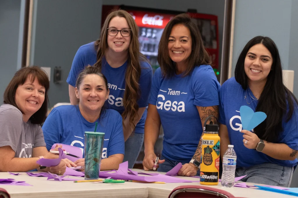 Team Gesa members volunteer at ARC of Tri-Cities during Gesa Credit Union’s Day of Service.